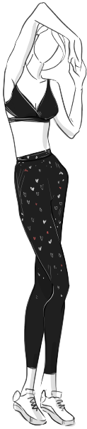 Fabletics fashion illustration