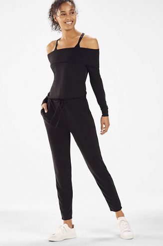 tess off shoulder jumpsuit